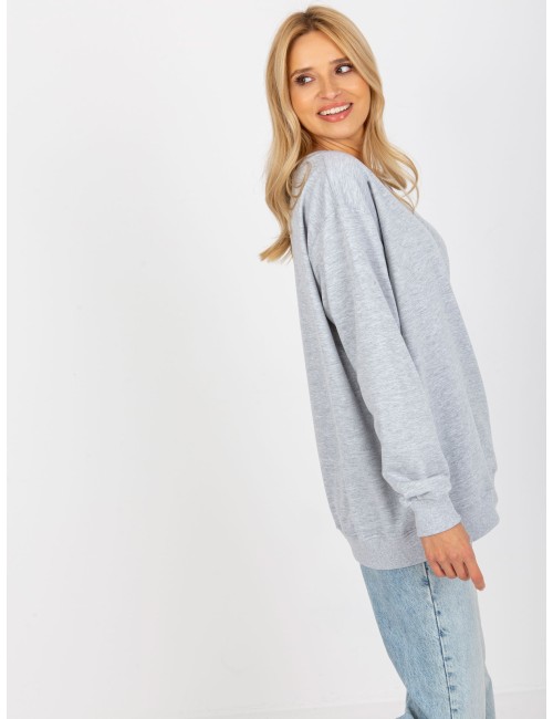 Gładka bluza bez kaptura oversize