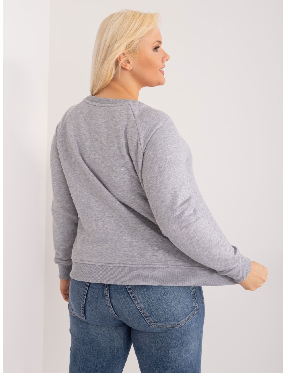 Bluza plus size bez kaptura