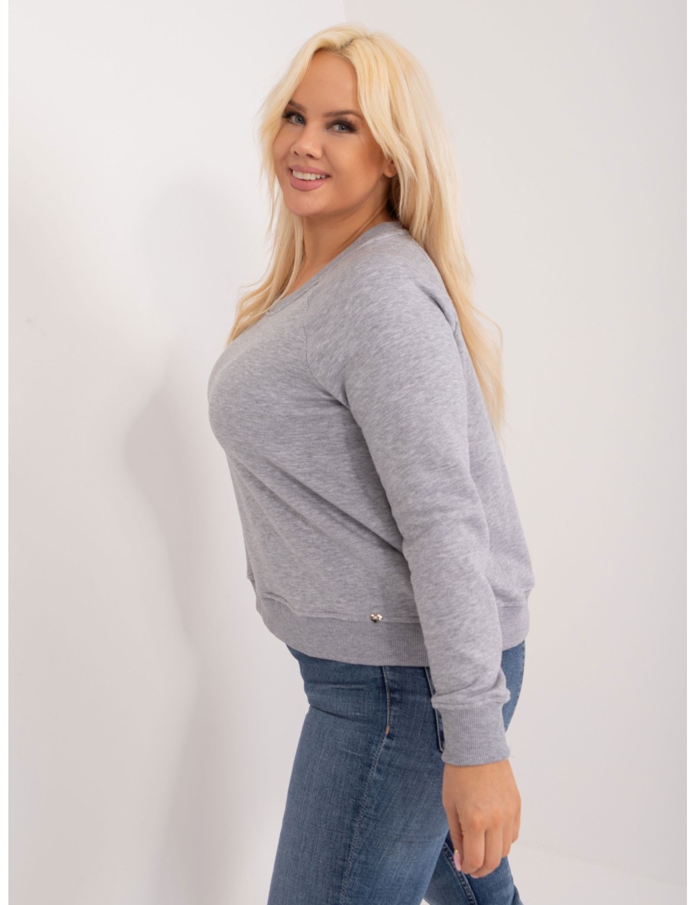 Bluza plus size bez kaptura