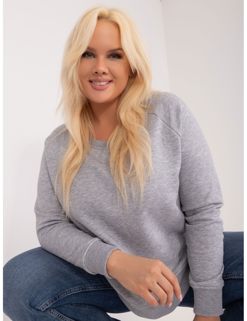 Bluza plus size bez kaptura