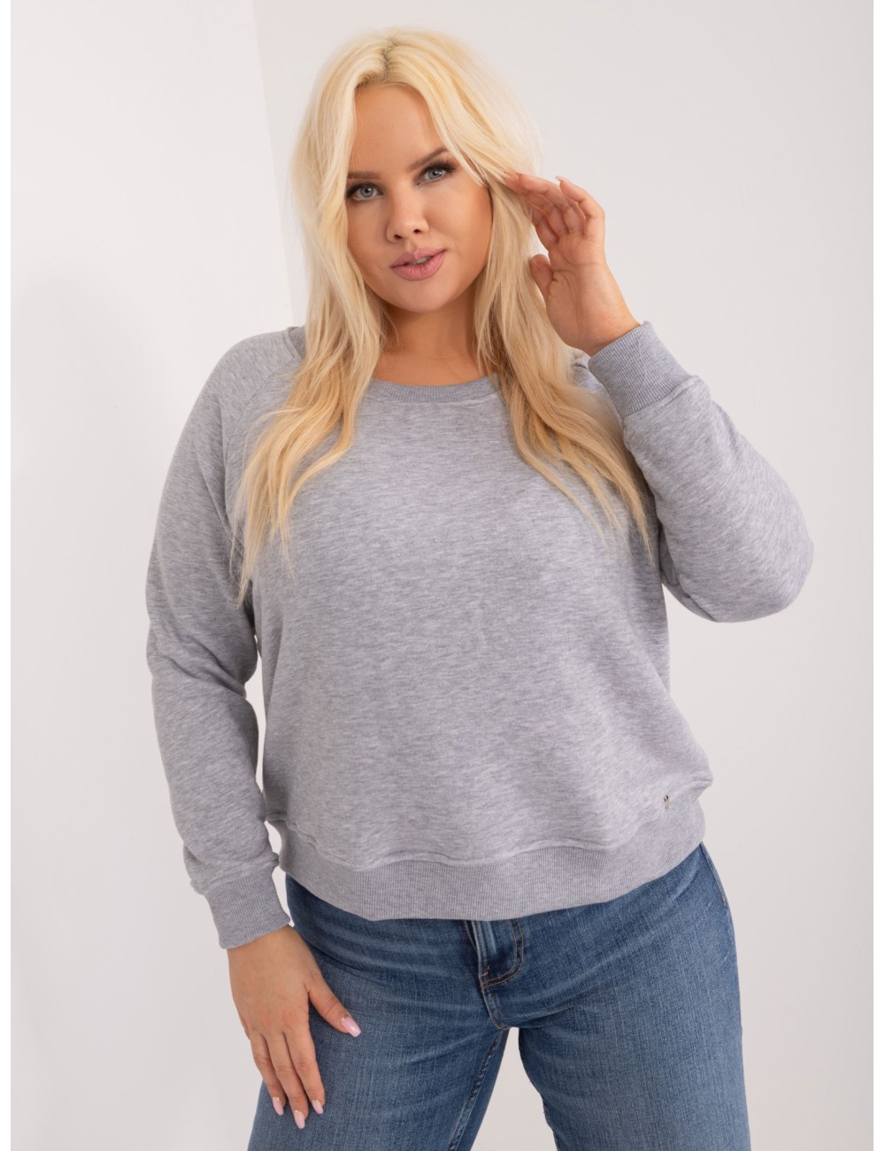 Bluza plus size bez kaptura