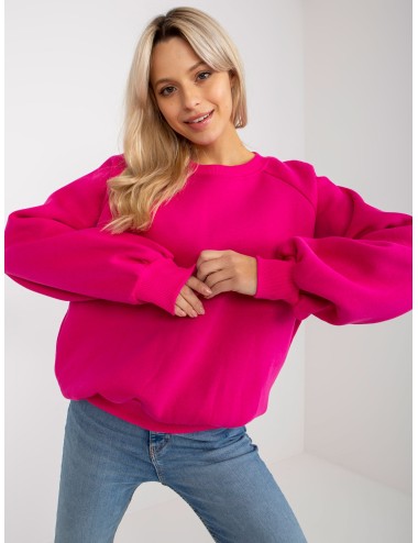 Dresowa bluza basic z okrągłym dekoltem