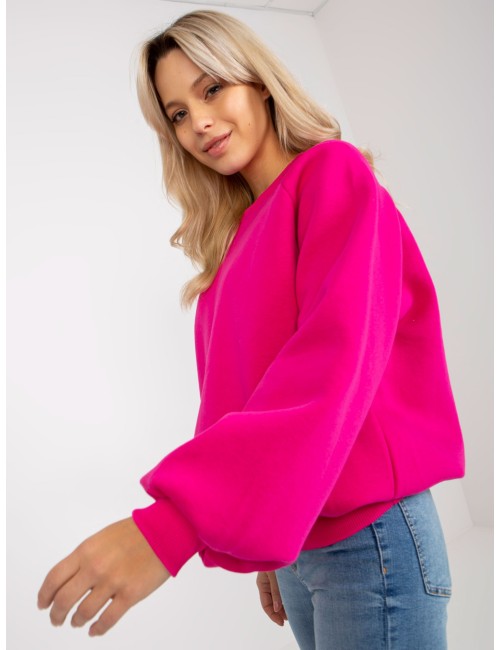Dresowa bluza basic z okrągłym dekoltem