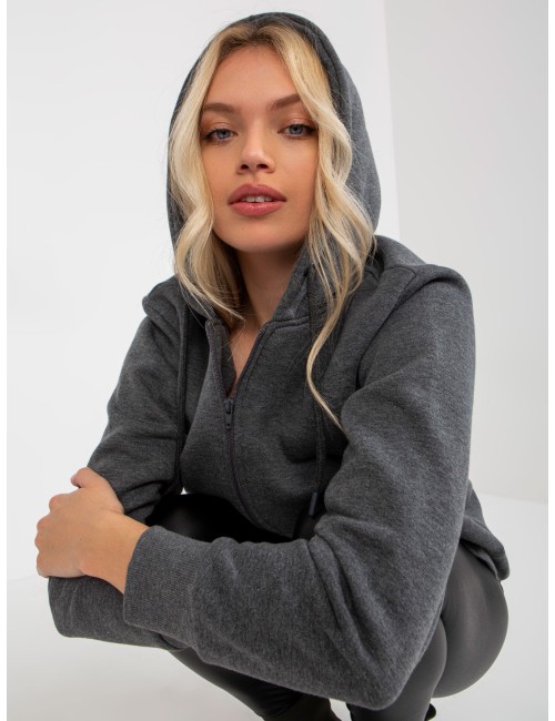 Rozpinana bluza basic z kapturem RUE PARIS