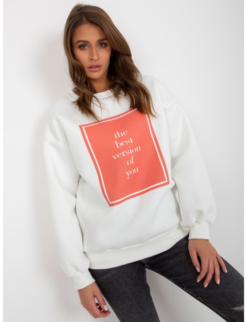 Ocieplana bluza oversize z nadrukiem