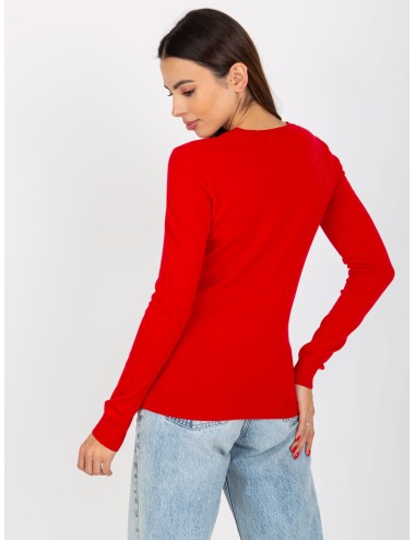 Damski sweter klasyczny z okrągłym dekoltem