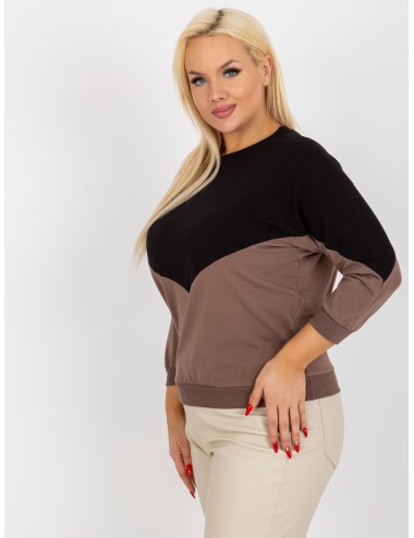 Bluzka plus size basic z bawełny