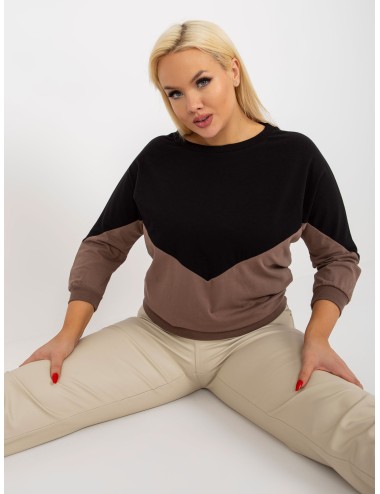 Bluzka plus size basic z bawełny