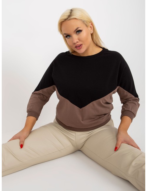 Bluzka plus size basic z bawełny