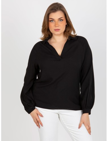 Koszulowa bluzka plus size z wiskozy