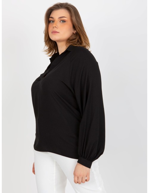 Koszulowa bluzka plus size z wiskozy