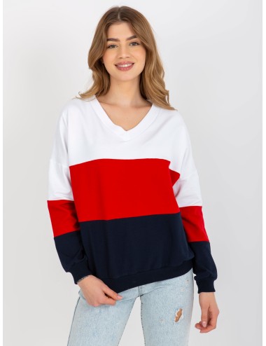 Damska bluza basic z dekoltem V RUE PARIS