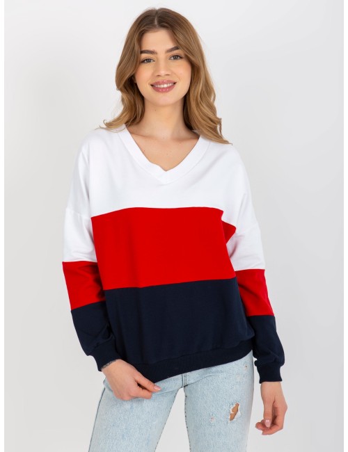 Damska bluza basic z dekoltem V RUE PARIS