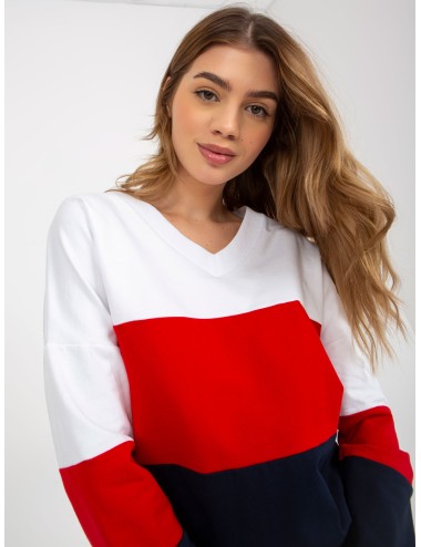 Damska bluza basic z dekoltem V RUE PARIS