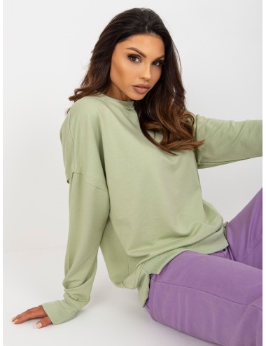 Luźna bluza bez kaptura z okrągłym dekoltem