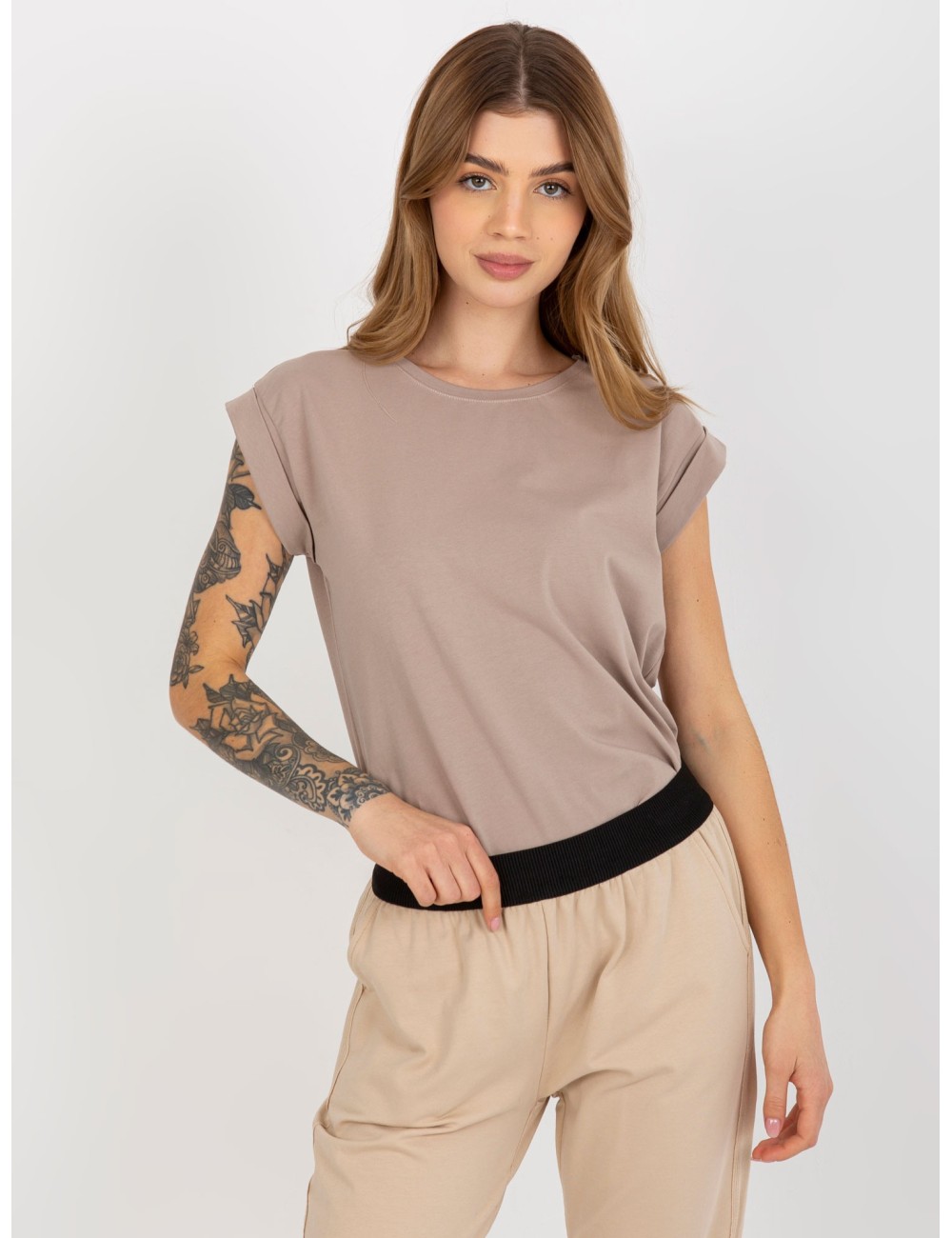 T-shirt basic z bawełny Revolution