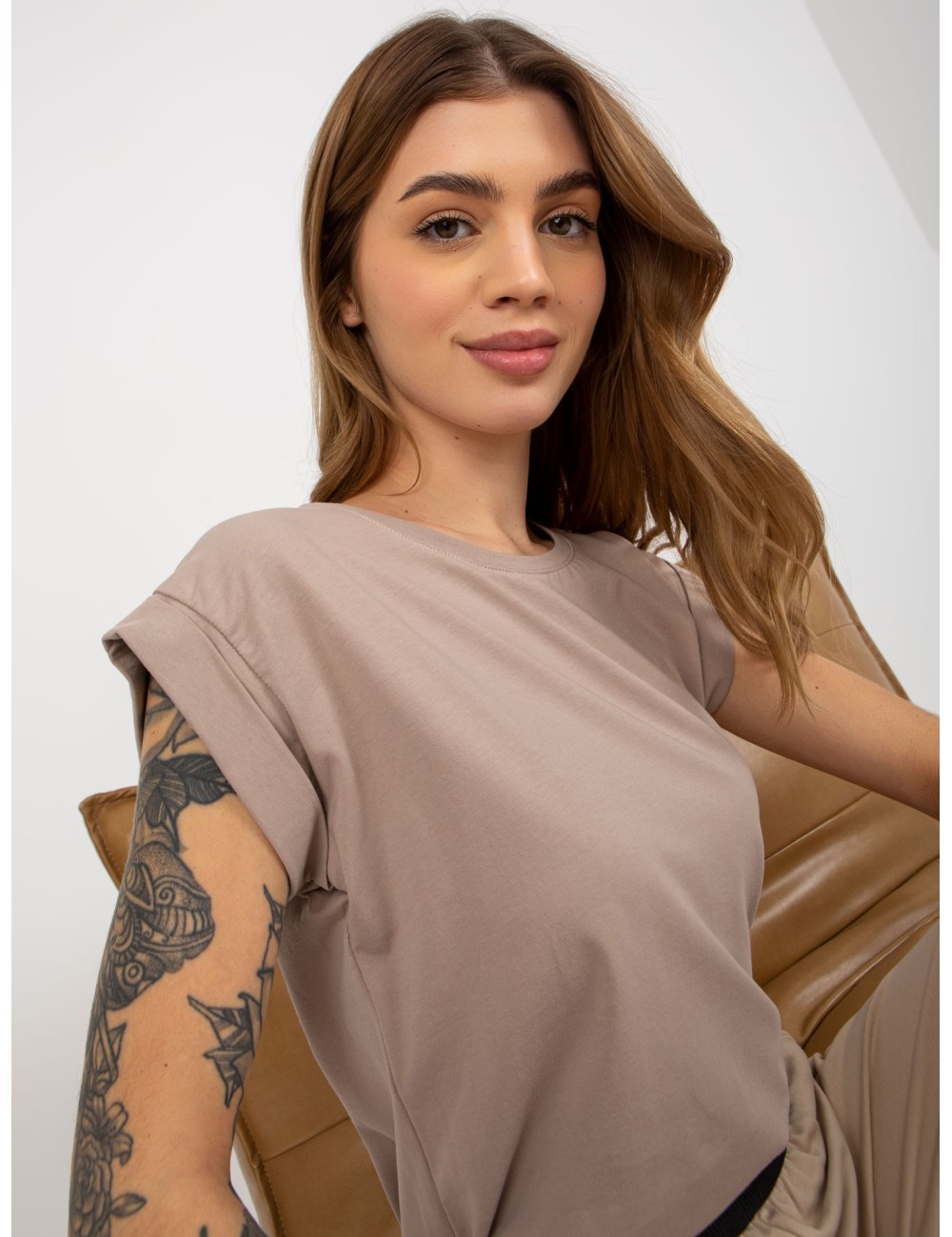 T-shirt basic z bawełny Revolution