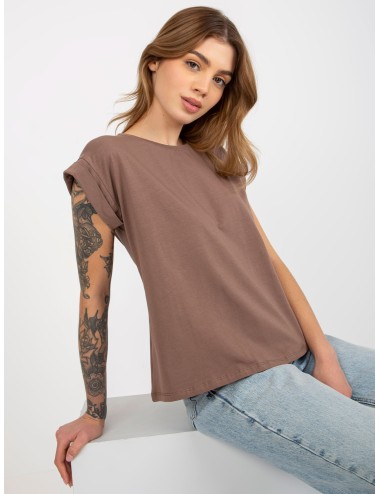 Damski t-shirt basic z bawełny Revolution