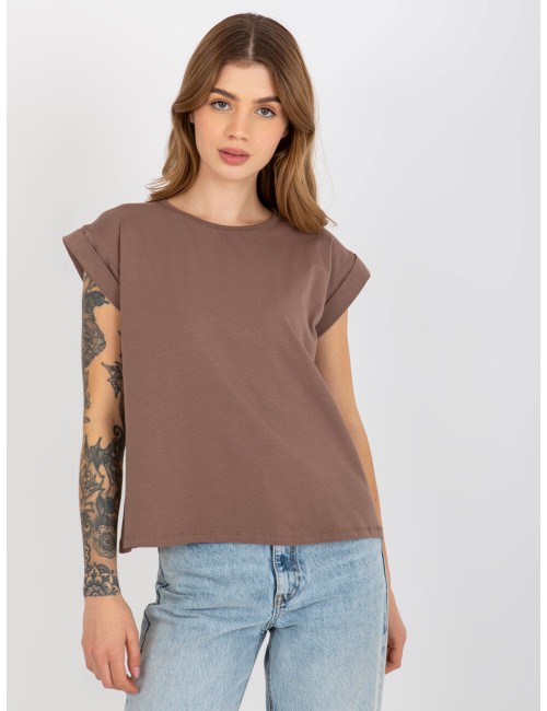 Damski t-shirt basic z bawełny Revolution