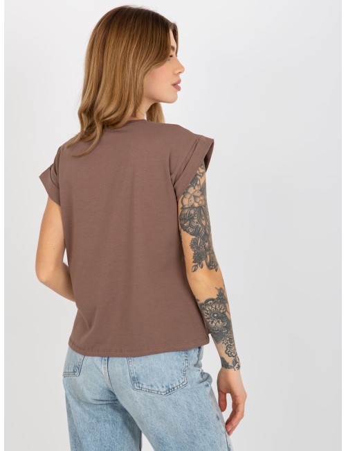 Damski t-shirt basic z bawełny Revolution