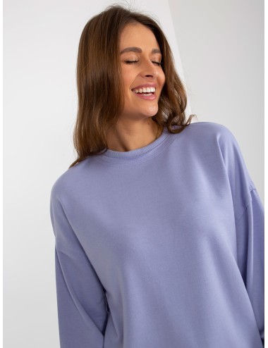 Luźna bluza bez kaptura z rozcięciami
