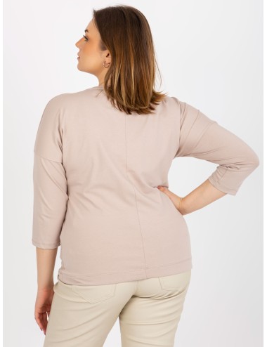 Damska bluzka plus size z nadrukiem