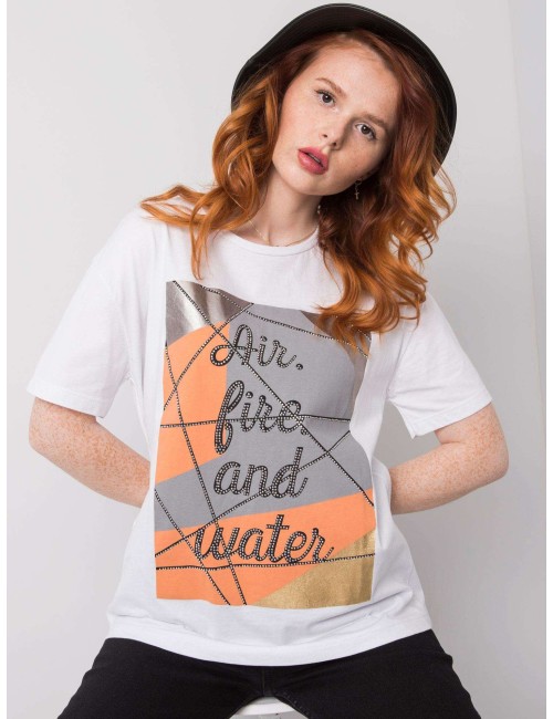 T-shirt bawełniany z nadrukiem