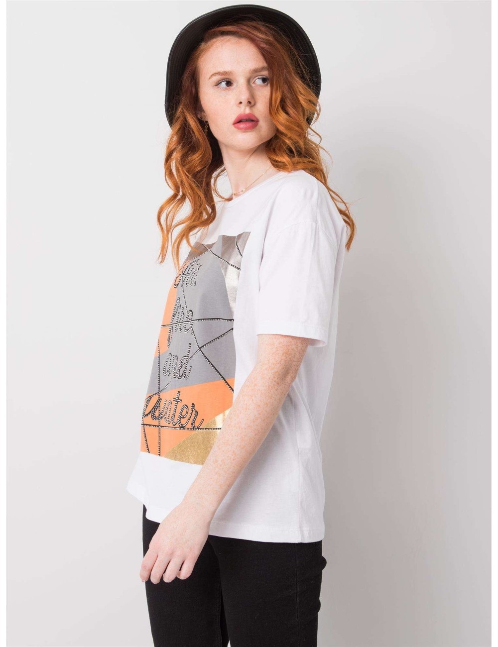 T-shirt bawełniany z nadrukiem