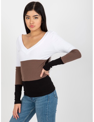 Codzienna bluzka basic w prążek RUE PARIS