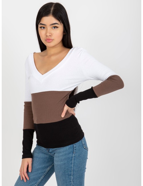 Codzienna bluzka basic w prążek RUE PARIS
