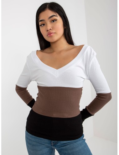 Codzienna bluzka basic w prążek RUE PARIS