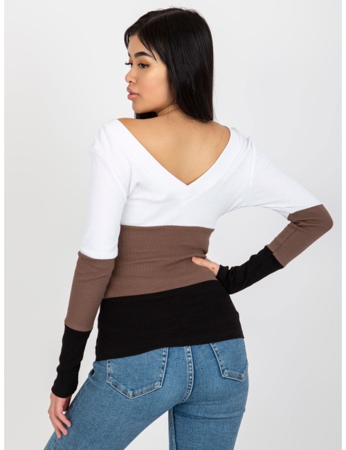 Codzienna bluzka basic w prążek RUE PARIS