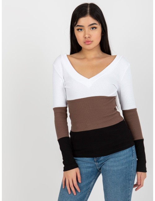 Codzienna bluzka basic w prążek RUE PARIS