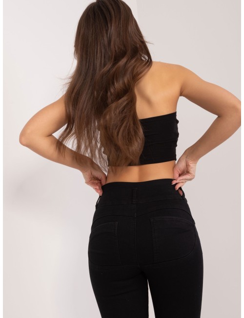 Jeansowe rurki high waist