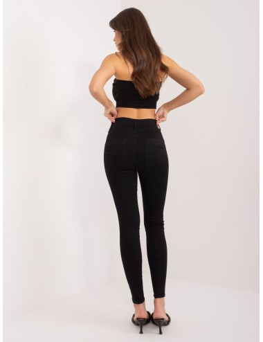 Jeansowe rurki high waist