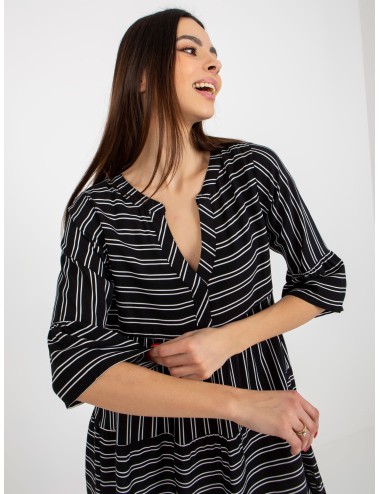 Boho sukienka we wzory z falbaną SUBLEVEL