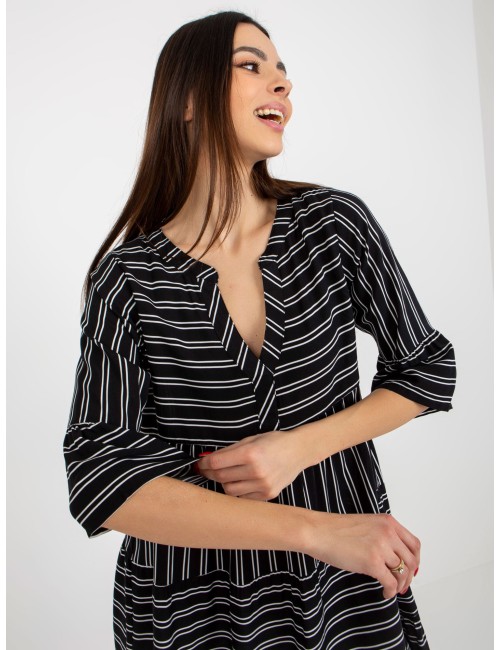 Boho sukienka we wzory z falbaną SUBLEVEL
