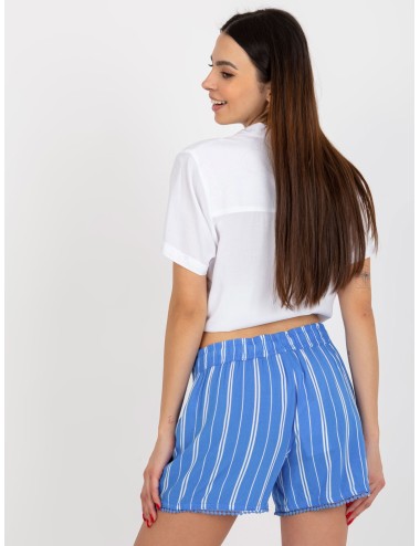 Białe letnie szorty casualowe w kwiaty FRESH MADE