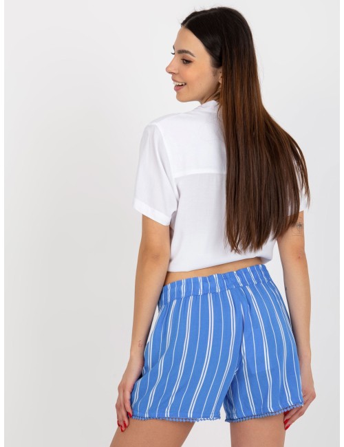 Białe letnie szorty casualowe w kwiaty FRESH MADE