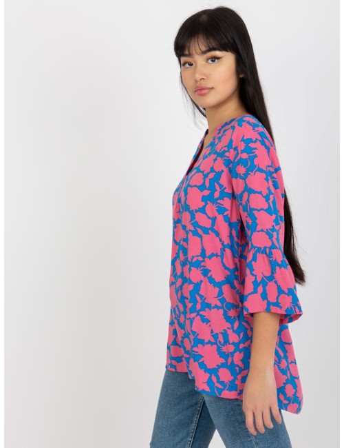 Boho bluzka z nadrukiem i rękawem 3/4 SUBLEVEL