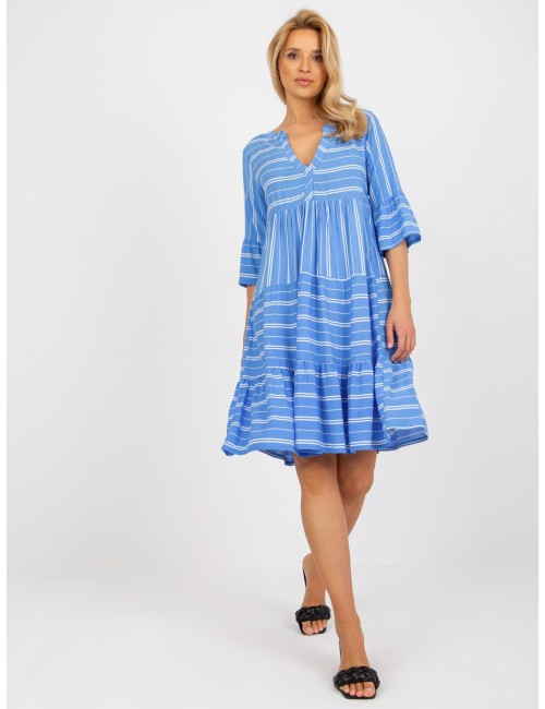 Boho sukienka we wzory z wiskozy SUBLEVEL