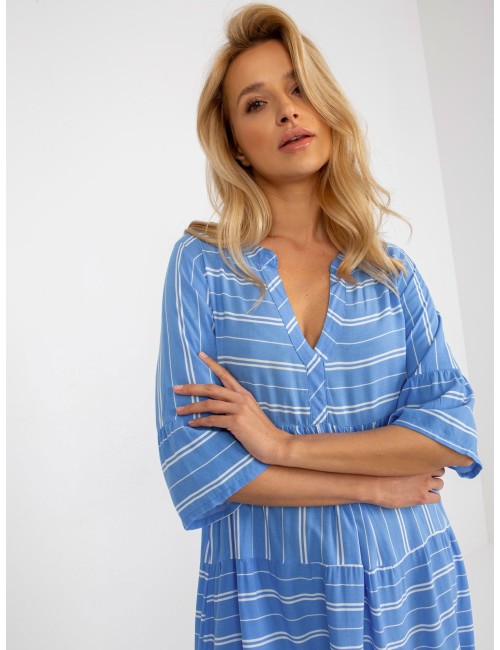 Boho sukienka we wzory z wiskozy SUBLEVEL