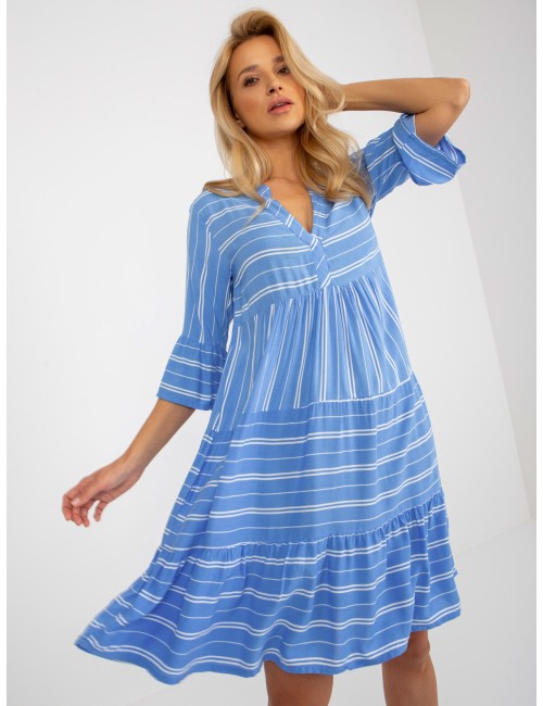Boho sukienka we wzory z wiskozy SUBLEVEL