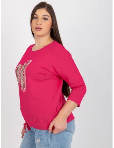 Bluzka plus size z aplikacją