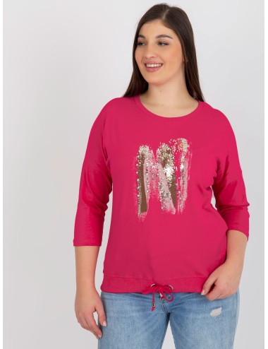 Bluzka plus size z aplikacją