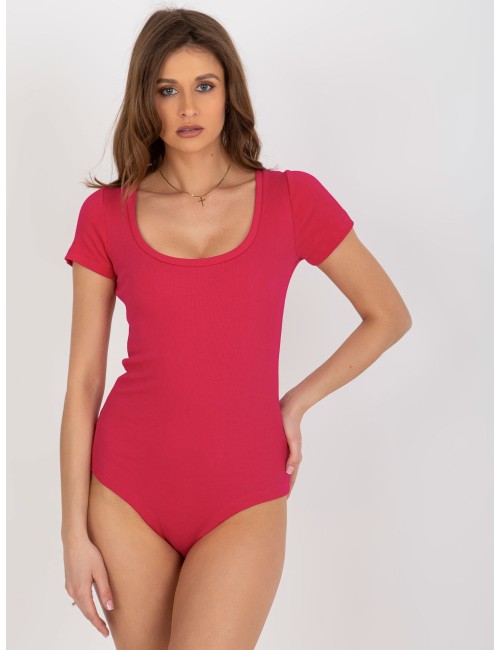 Dopasowane body basic w prążek