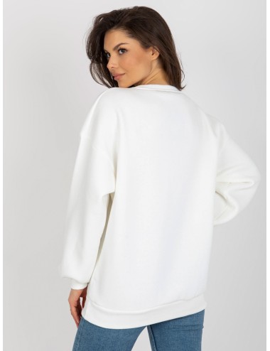 Luźna bluza bez kaptura z napisem