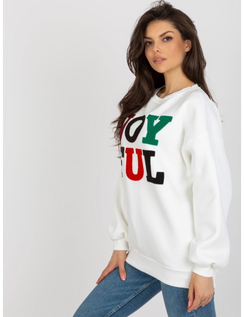 Luźna bluza bez kaptura z napisem