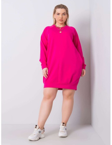 Sukienka plus size z długim rękawem