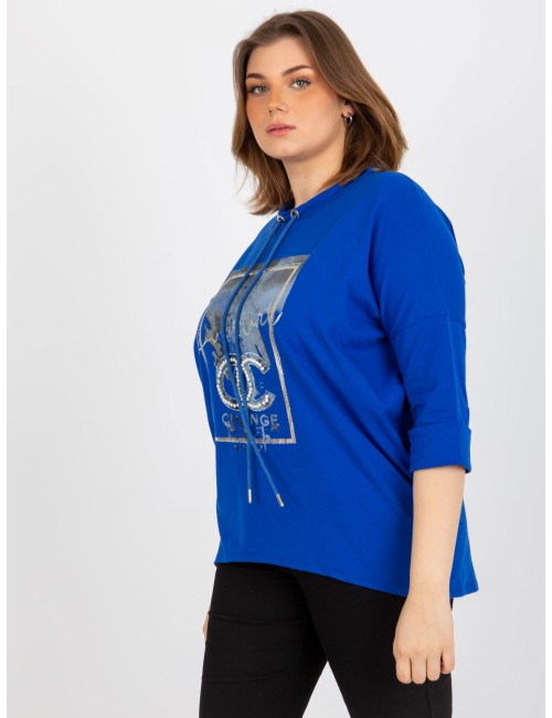 Bluzka plus size z aplikacją